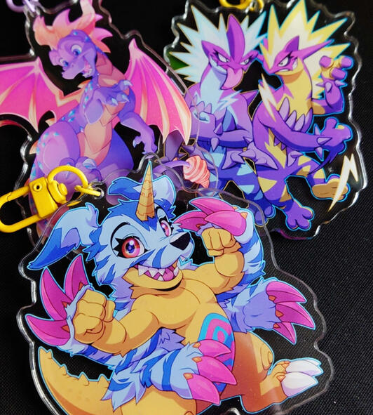 10+ Different Fanart Keychains